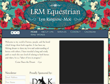 Tablet Screenshot of lrmequestrian.com